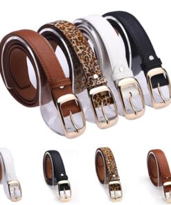 Women Belt Brand Designer Hot Ladies Faux Leather Metal Buckle