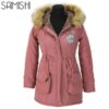 Winter Jacket Women Coats Female Outerwear Casual Long Down Cotton