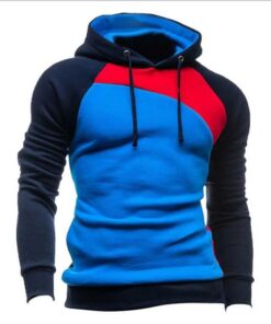 Sweatshirt Men Hoodies Hip Hop Side Zipper Male Slim Tracksuit