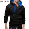 Men Letter Printed Men's Hoodie Sweatshirt Long Sleeve Slim