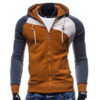 Hip Hop Men Leisure Zipper Jacket Hoodie Sweatshirt Slim Fit