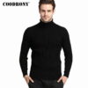 Thick Warm 100% Cashmere Sweater Men Turtleneck Slim Fit Pullover