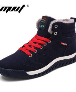 Super Warm Winter Boots Men Snow Boots With Fur Keep Warm Platform