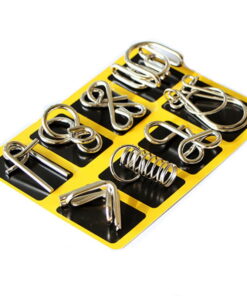 Montessori Materials 8pcs/set Metal Wire Puzzle Mind Brain Teaser Puzzles