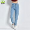 Slim Pencil Pants Vintage High Waist Jeans full length loose cowboy