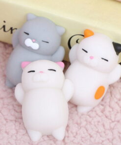 Cute Mochi Squishy Cat slow rising Squeeze Healing Fun Toy Stress Reliever