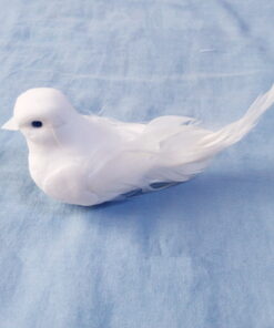 Artificial Foam Feather Mini White Birds With Magnet ,Craft Birds Home Decor